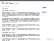 Tablet Screenshot of nicogarcia.wordpress.com