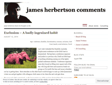 Tablet Screenshot of jamesherbertson.wordpress.com