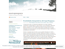 Tablet Screenshot of musicaparaguaya.wordpress.com