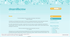 Desktop Screenshot of dreamlifecrew.wordpress.com