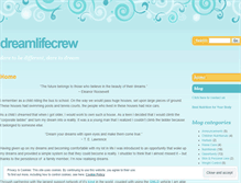 Tablet Screenshot of dreamlifecrew.wordpress.com