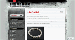 Desktop Screenshot of bikesandlongboards.wordpress.com