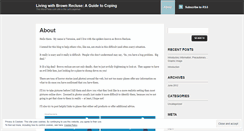 Desktop Screenshot of livingwithbrownrecluse.wordpress.com