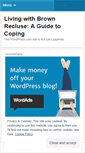 Mobile Screenshot of livingwithbrownrecluse.wordpress.com
