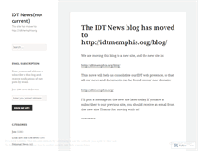 Tablet Screenshot of idtmemphis.wordpress.com
