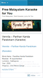 Mobile Screenshot of karaokefree.wordpress.com