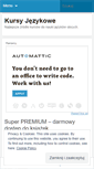 Mobile Screenshot of kursyjezykowe.wordpress.com