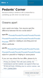 Mobile Screenshot of pedantscorner.wordpress.com