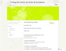 Tablet Screenshot of centrodeartes.wordpress.com