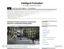 Tablet Screenshot of intelligentformation.wordpress.com