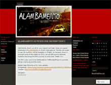 Tablet Screenshot of alambamento.wordpress.com