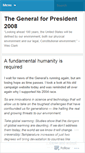 Mobile Screenshot of generalforpresident.wordpress.com