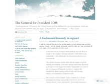 Tablet Screenshot of generalforpresident.wordpress.com