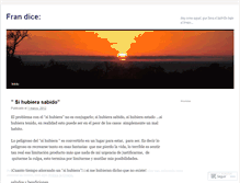 Tablet Screenshot of fransalazar.wordpress.com