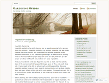 Tablet Screenshot of gardeningguides.wordpress.com