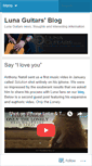 Mobile Screenshot of lunaguitars.wordpress.com