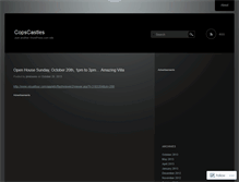 Tablet Screenshot of copscastles.wordpress.com