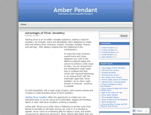 Tablet Screenshot of amberpendant.wordpress.com