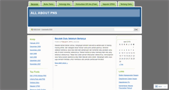 Desktop Screenshot of calonpns.wordpress.com