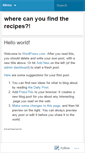 Mobile Screenshot of 4urecipes.wordpress.com