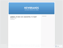 Tablet Screenshot of newbrands.wordpress.com