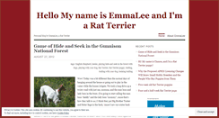 Desktop Screenshot of hellomynameisemmaleeandimaratterrier.wordpress.com