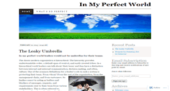 Desktop Screenshot of 1perfectworld.wordpress.com