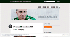 Desktop Screenshot of djpaullangley.wordpress.com