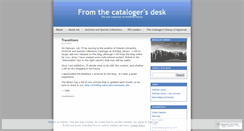 Desktop Screenshot of mckillopcataloger.wordpress.com