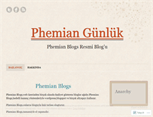 Tablet Screenshot of phemian.wordpress.com