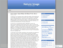Tablet Screenshot of natureimage.wordpress.com