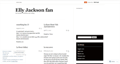 Desktop Screenshot of ellyjacksonfan.wordpress.com