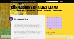 Desktop Screenshot of lazyllama27.wordpress.com