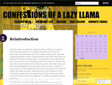 Tablet Screenshot of lazyllama27.wordpress.com