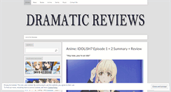 Desktop Screenshot of dramaticreviews.wordpress.com