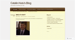 Desktop Screenshot of catalinhutu.wordpress.com