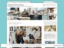 Tablet Screenshot of findingloveliness.wordpress.com