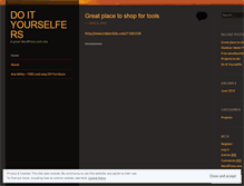 Tablet Screenshot of doityourselfers.wordpress.com