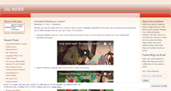 Desktop Screenshot of eslnotes.wordpress.com