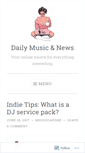 Mobile Screenshot of dailymusicandnews.wordpress.com