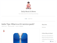 Tablet Screenshot of dailymusicandnews.wordpress.com