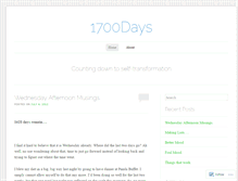 Tablet Screenshot of 1700days.wordpress.com