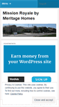 Mobile Screenshot of missionroyale.wordpress.com