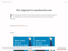 Tablet Screenshot of marshworks.wordpress.com