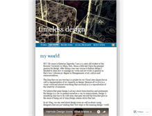 Tablet Screenshot of designbeyondtime.wordpress.com