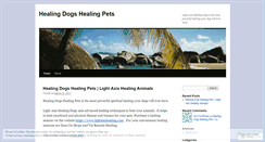 Desktop Screenshot of healingdogshealingpets.wordpress.com