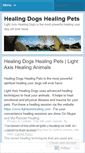 Mobile Screenshot of healingdogshealingpets.wordpress.com