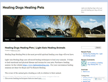 Tablet Screenshot of healingdogshealingpets.wordpress.com