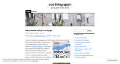 Desktop Screenshot of ecolivingspain.wordpress.com