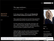 Tablet Screenshot of dreamgayweddings.wordpress.com